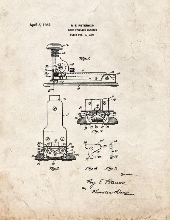 Patent Blueprint 214 1 12 A4 Photo Print