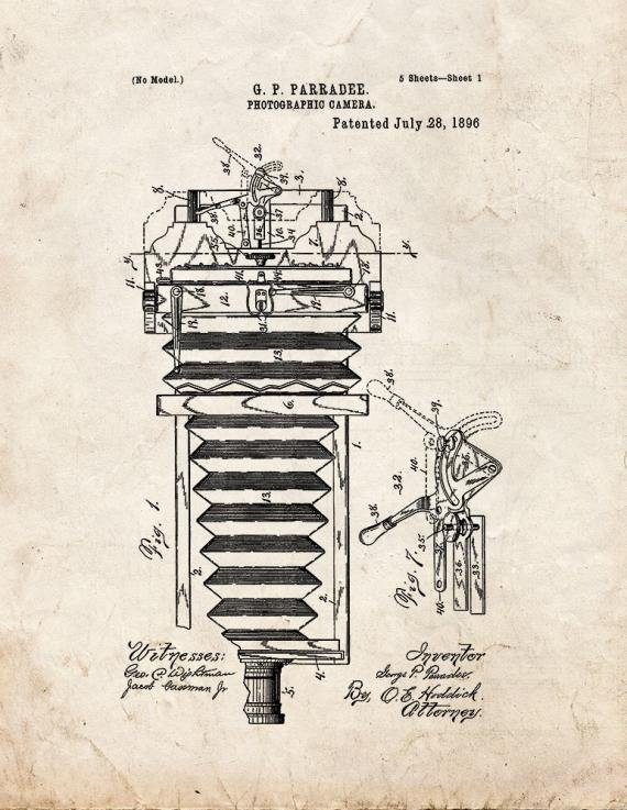 Patent Blueprint 2147 1 12 A4 Photo Print
