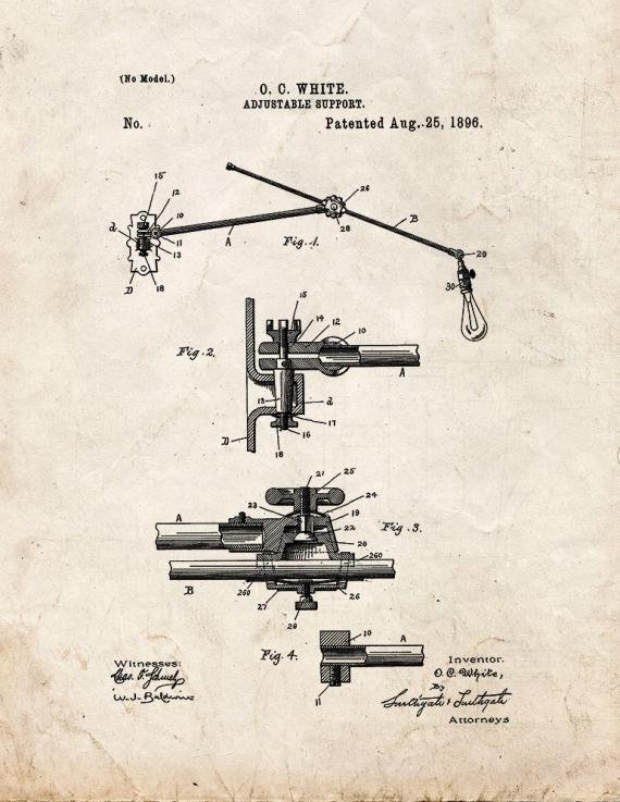 Patent Blueprint 2148 1 12 A4 Photo Print
