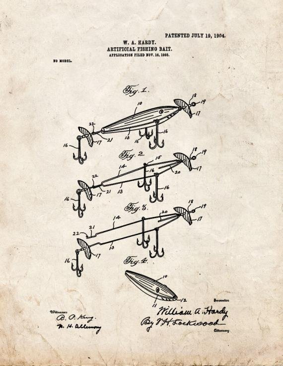 Patent Blueprint 2171 1 12 A4 Photo Print