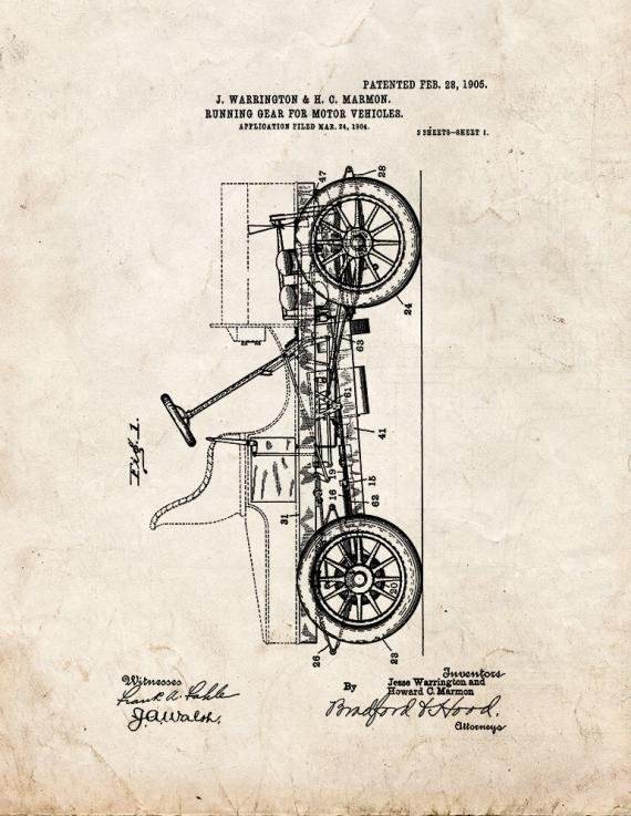 Patent Blueprint 2172 1 12 A4 Photo Print