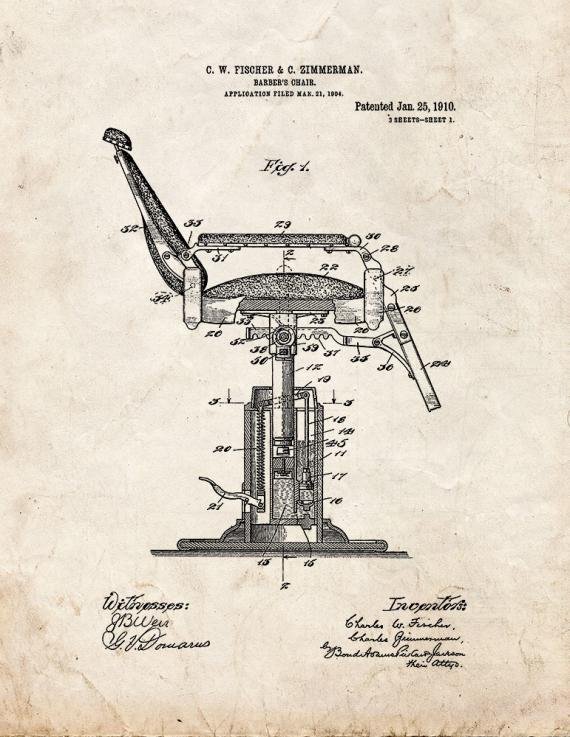 Patent Blueprint 2176 1 12 A4 Photo Print