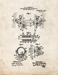 Patent Blueprint 2180 1 12 A4 Photo Print