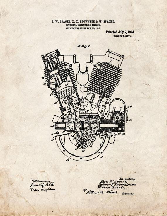 Patent Blueprint 2183 1 12 A4 Photo Print