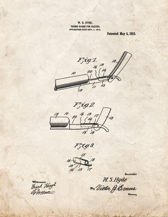 Patent Blueprint 2185 1 12 A4 Photo Print
