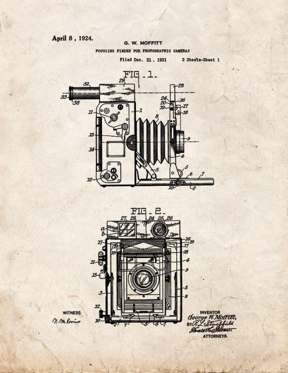 Patent Blueprint 2202 1 12 A4 Photo Print