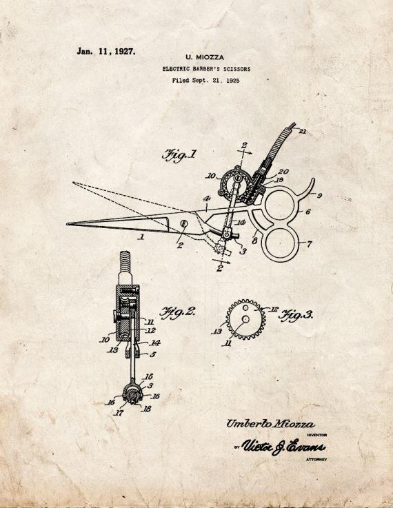 Patent Blueprint 2211 1 12 A4 Photo Print