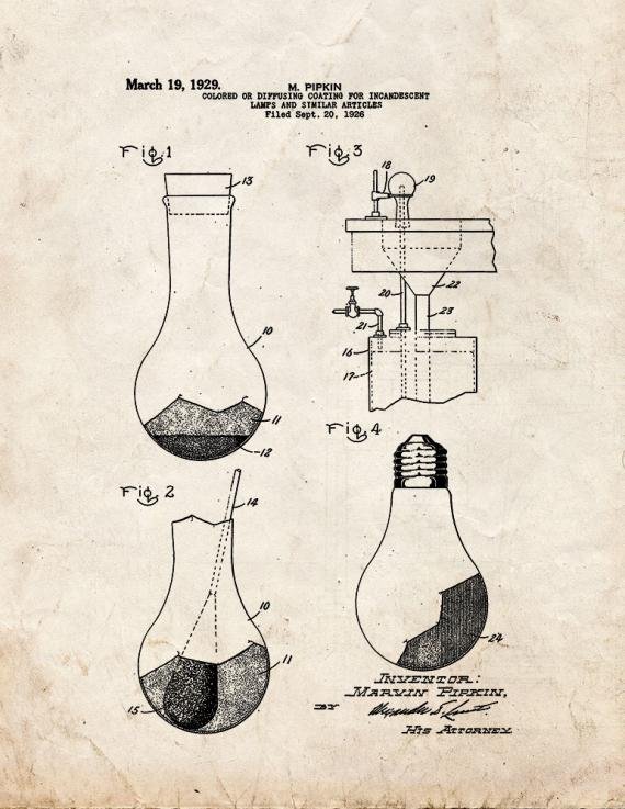 Patent Blueprint 2214 1 12 A4 Photo Print