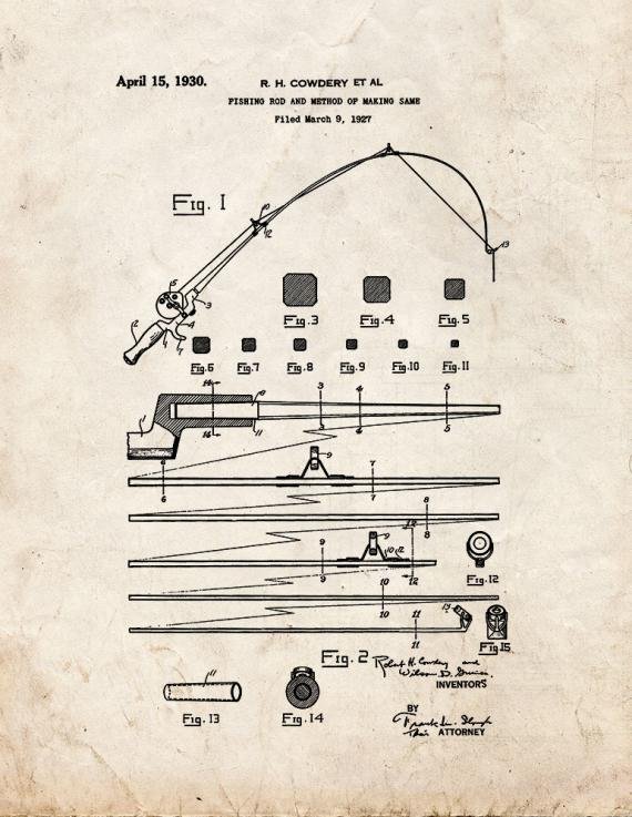 Patent Blueprint 2216 1 12 A4 Photo Print