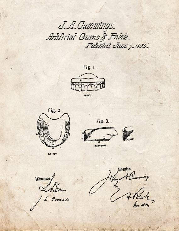 Patent Blueprint 222 1 12 A4 Photo Print