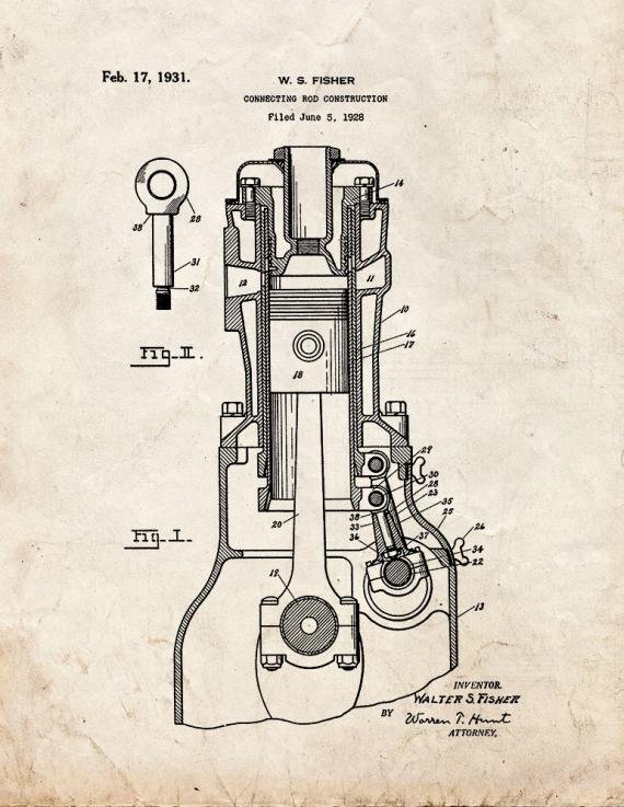 Patent Blueprint 2221 1 12 A4 Photo Print