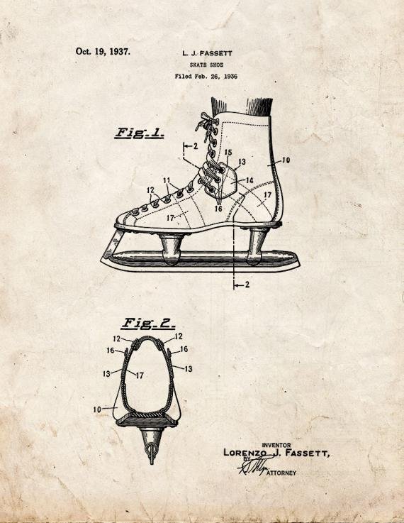 Patent Blueprint 2237 1 12 A4 Photo Print
