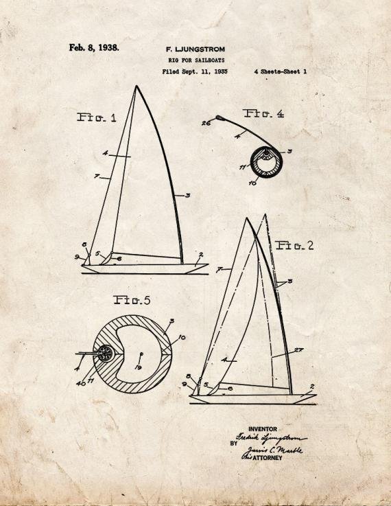Patent Blueprint 2238 1 12 A4 Photo Print