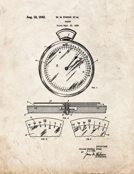 Patent Blueprint 2247 1 12 A4 Photo Print