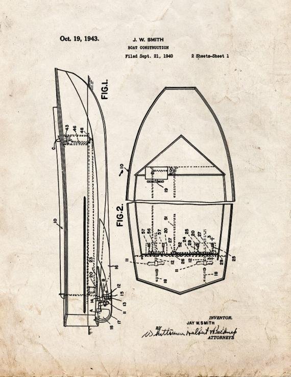 Patent Blueprint 2248 1 12 A4 Photo Print