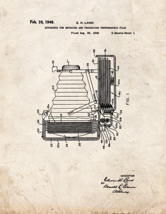 Patent Blueprint 2253 1 12 A4 Photo Print