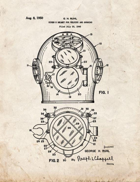 Patent Blueprint 2259 1 12 A4 Photo Print