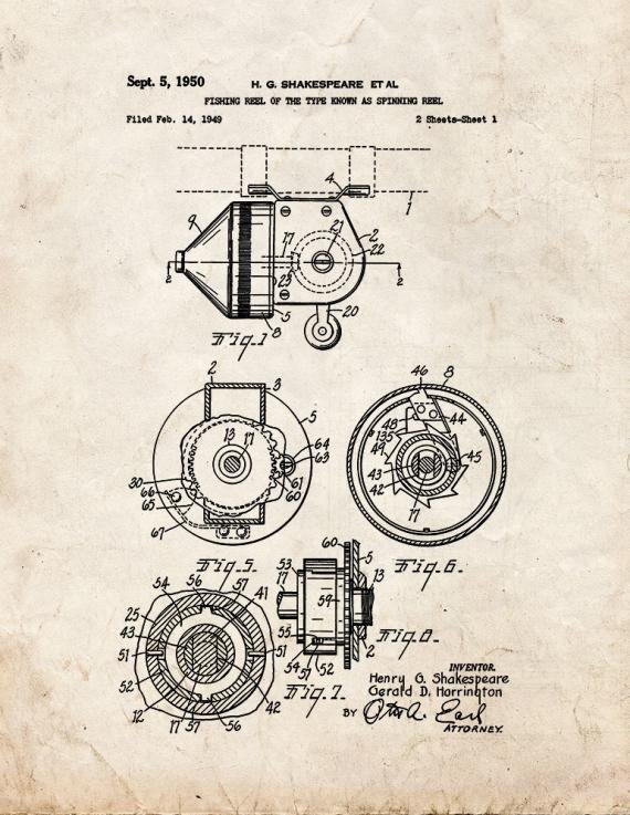 Patent Blueprint 2260 1 12 A4 Photo Print