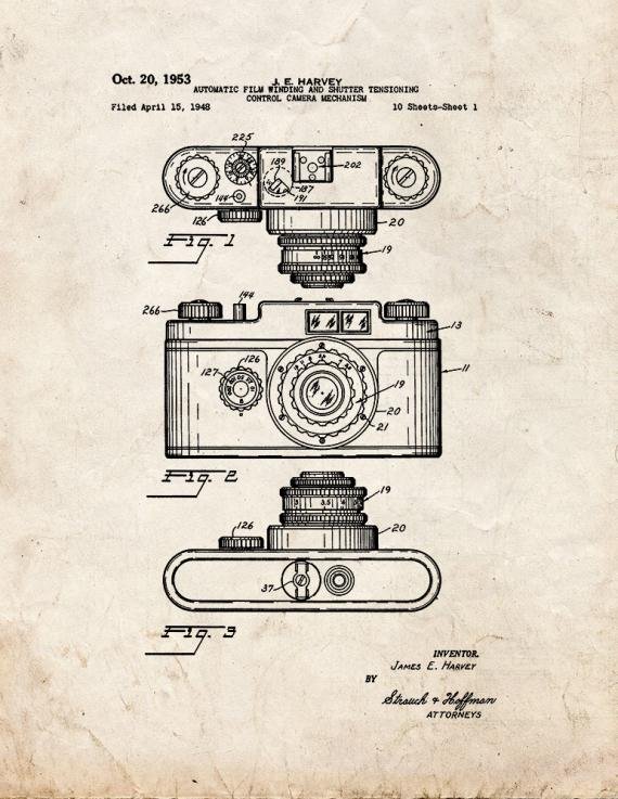Patent Blueprint 2266 1 12 A4 Photo Print