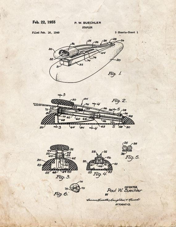 Patent Blueprint 2269 1 12 A4 Photo Print