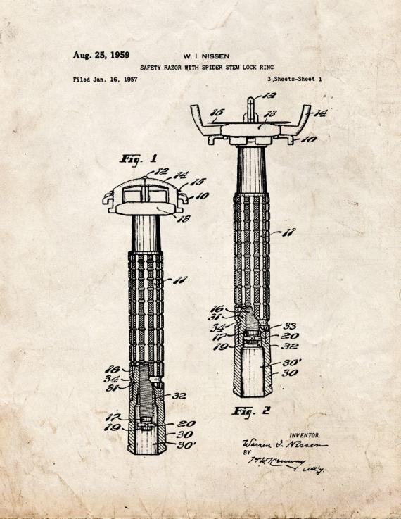 Patent Blueprint 2273 1 12 A4 Photo Print