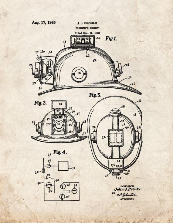 Patent Blueprint 2280 1 12 A4 Photo Print