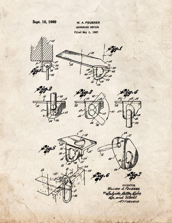 Patent Blueprint 2285 1 12 A4 Photo Print