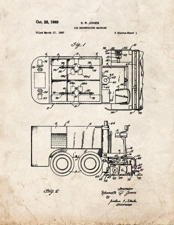 Patent Blueprint 2286 1 12 A4 Photo Print