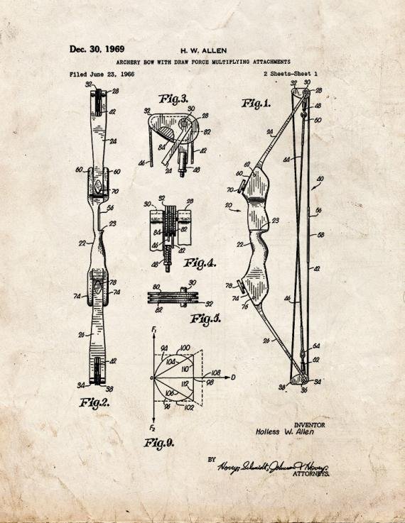 Patent Blueprint 2287 1 12 A4 Photo Print