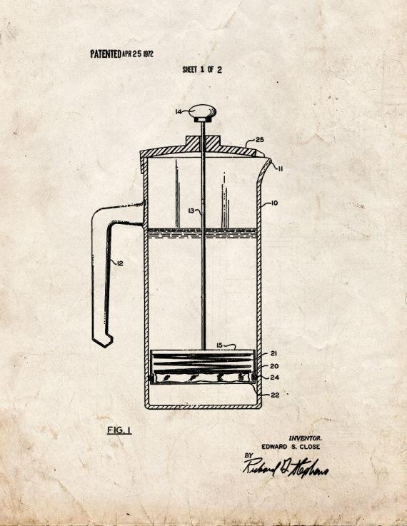 Patent Blueprint 2289 2 12 A4 Photo Print