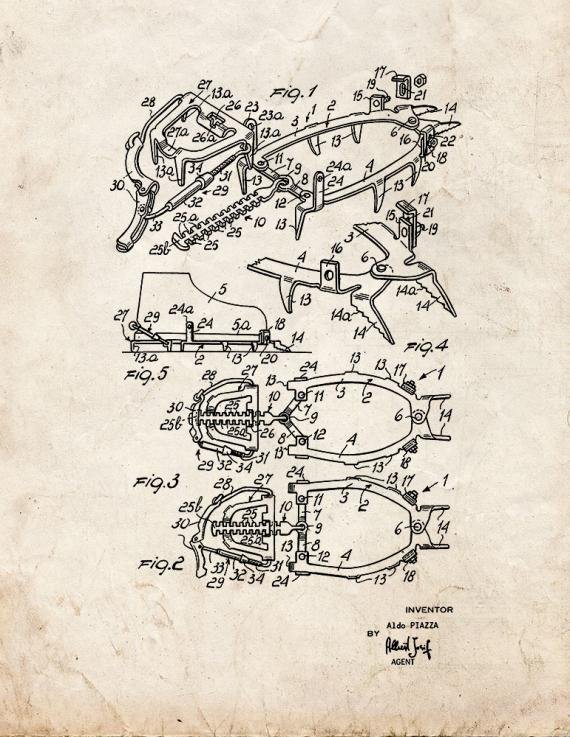 Patent Blueprint 2290 2 12 A4 Photo Print