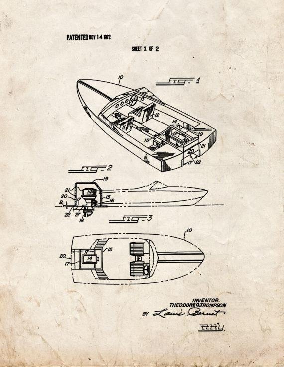 Patent Blueprint 2291 2 12 A4 Photo Print