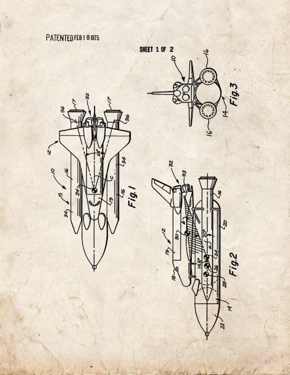 Patent Blueprint 2294 2 12 A4 Photo Print
