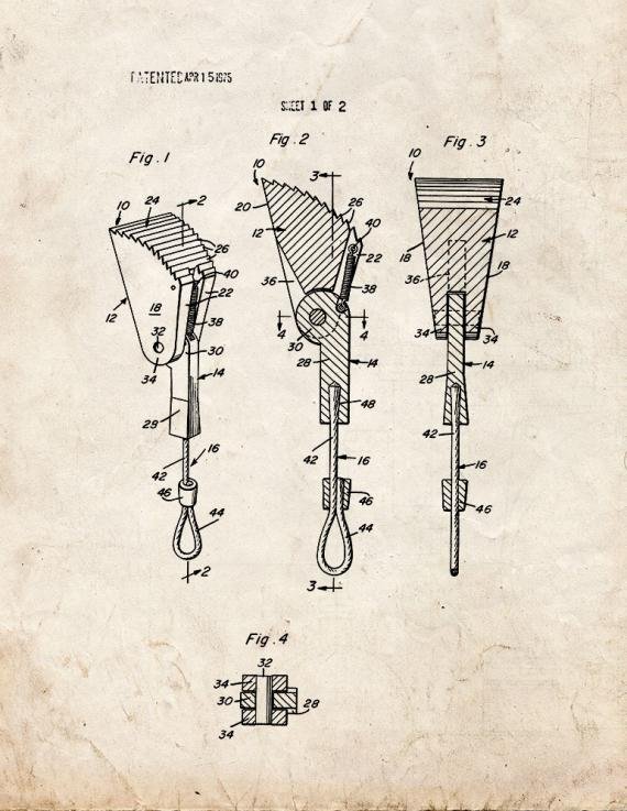 Patent Blueprint 2295 2 12 A4 Photo Print
