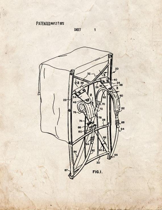 Patent Blueprint 2296 2 12 A4 Photo Print
