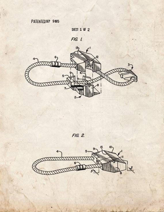 Patent Blueprint 2297 2 12 A4 Photo Print