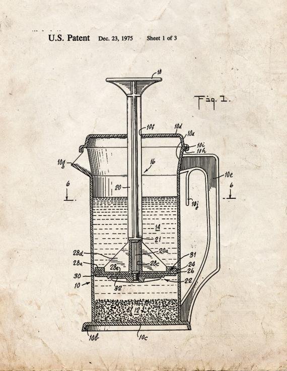 Patent Blueprint 2298 2 12 A4 Photo Print