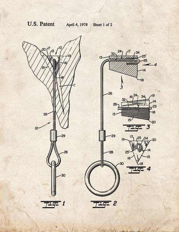 Patent Blueprint 2299 2 12 A4 Photo Print