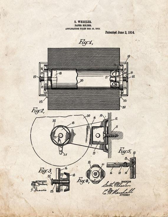 Patent Blueprint 2311 1 12 A4 Photo Print