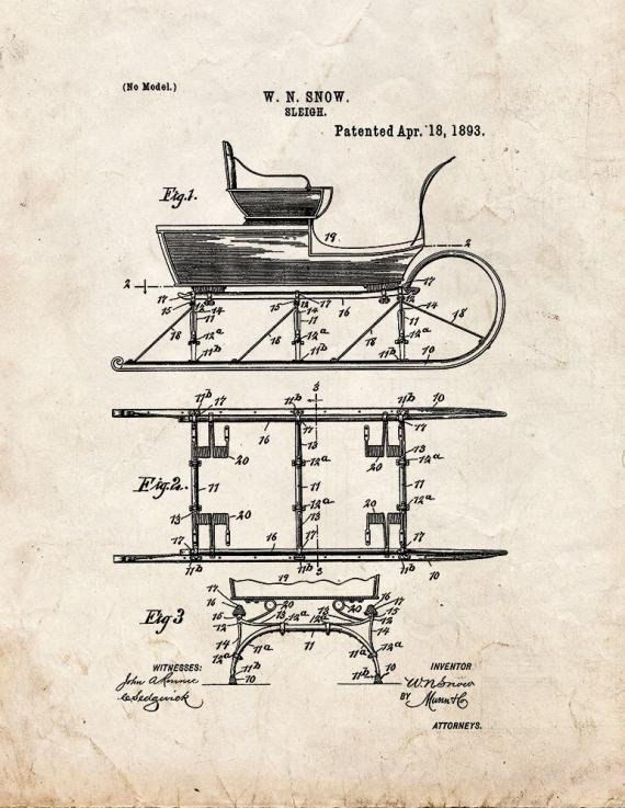 Patent Blueprint 2326 1 12 A4 Photo Print