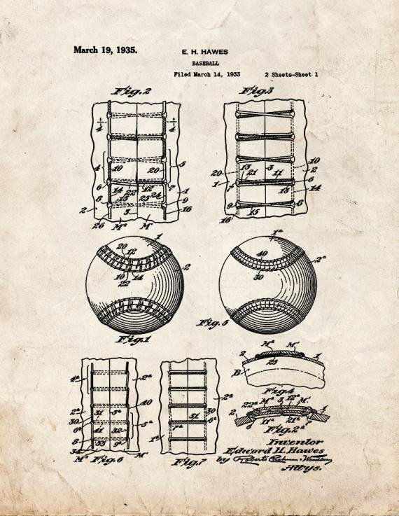 Patent Blueprint 2339 1 12 A4 Photo Print