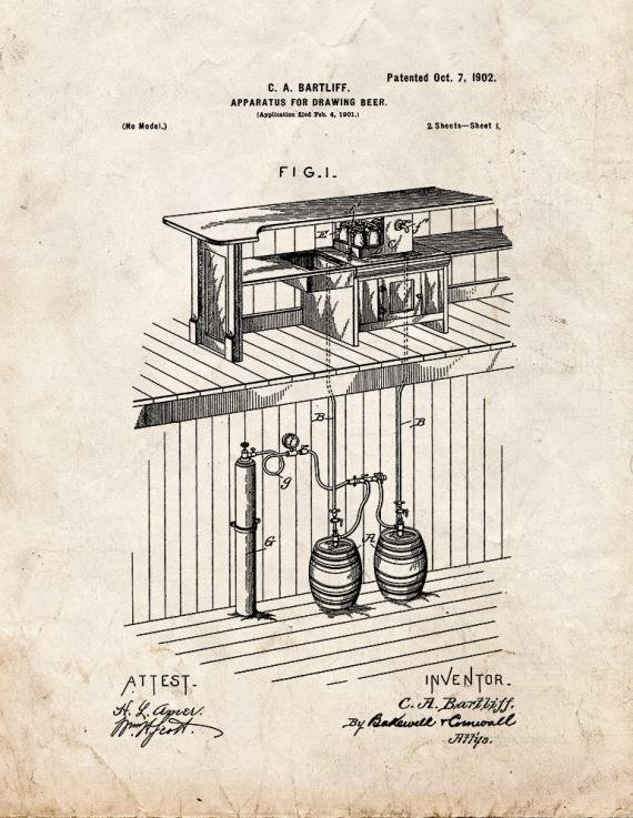 Patent Blueprint 2349 1 12 A4 Photo Print
