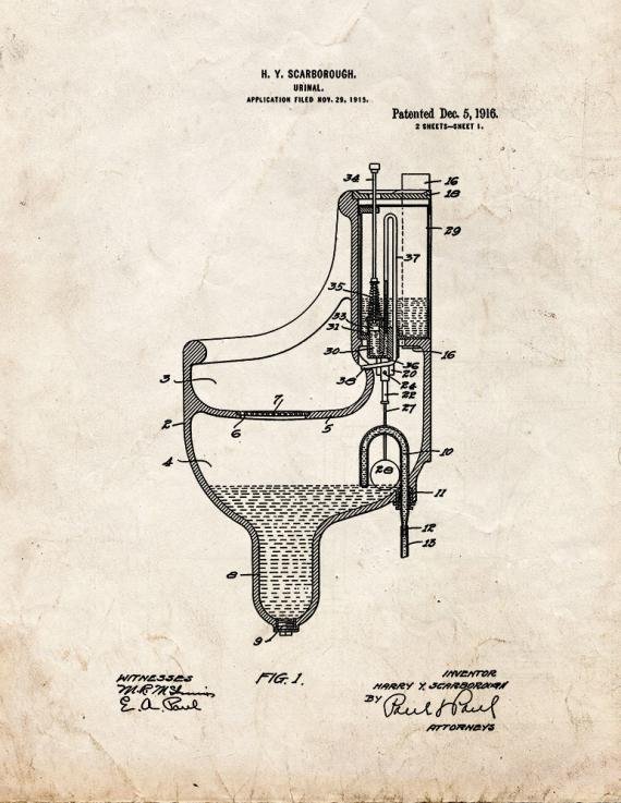 Patent Blueprint 2350 1 12 A4 Photo Print