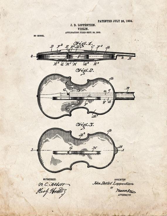 Patent Blueprint 2359 1 12 A4 Photo Print