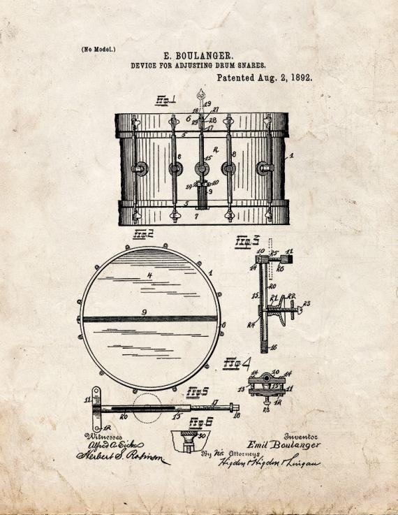 Patent Blueprint 2361 1 12 A4 Photo Print