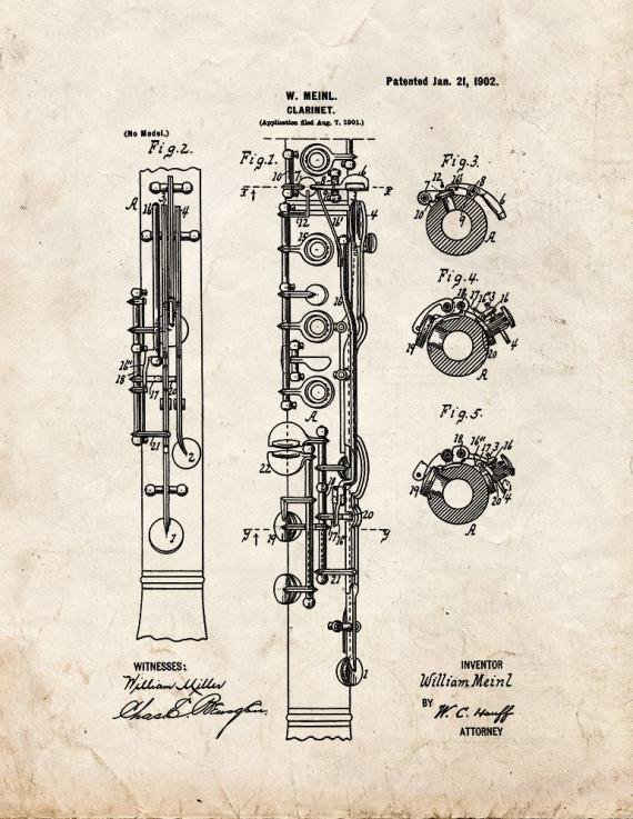 Patent Blueprint 2369 1 12 A4 Photo Print