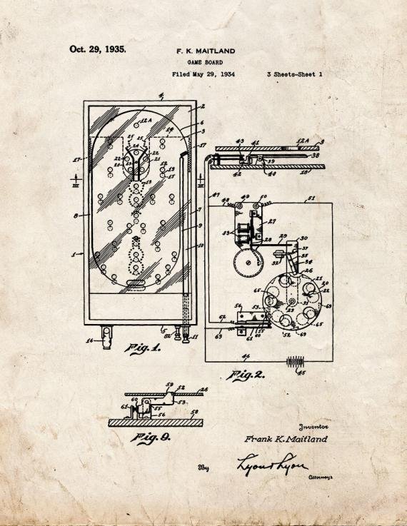 Patent Blueprint 2370 1 12 A4 Photo Print