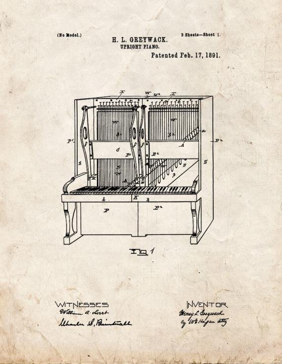 Patent Blueprint 2375 1 12 A4 Photo Print
