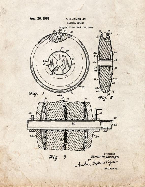 Patent Blueprint 2382 1 12 A4 Photo Print
