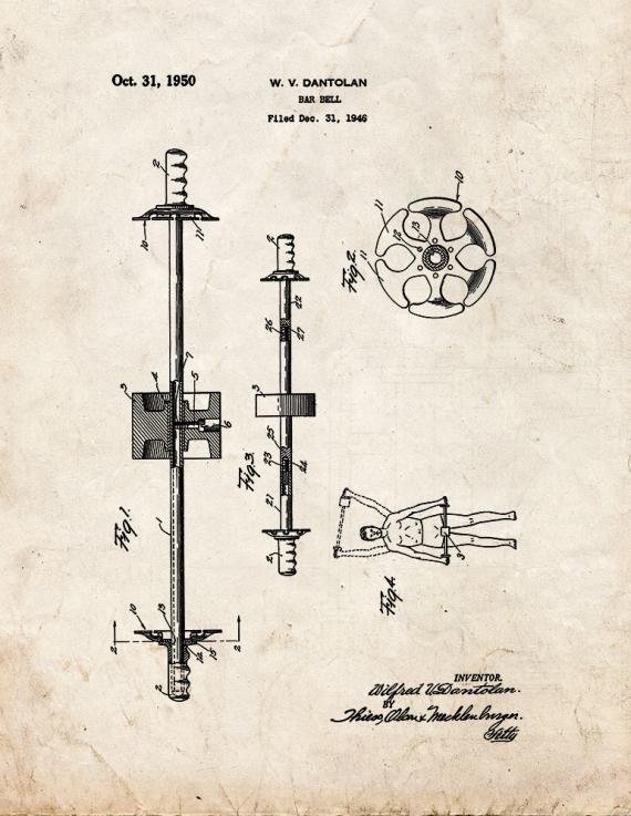 Patent Blueprint 2384 1 12 A4 Photo Print